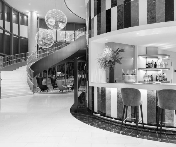 As nossas obras: Hotel Eurostars Universal Lisboa | Mármore Thassos, Mármore Marron Emperador