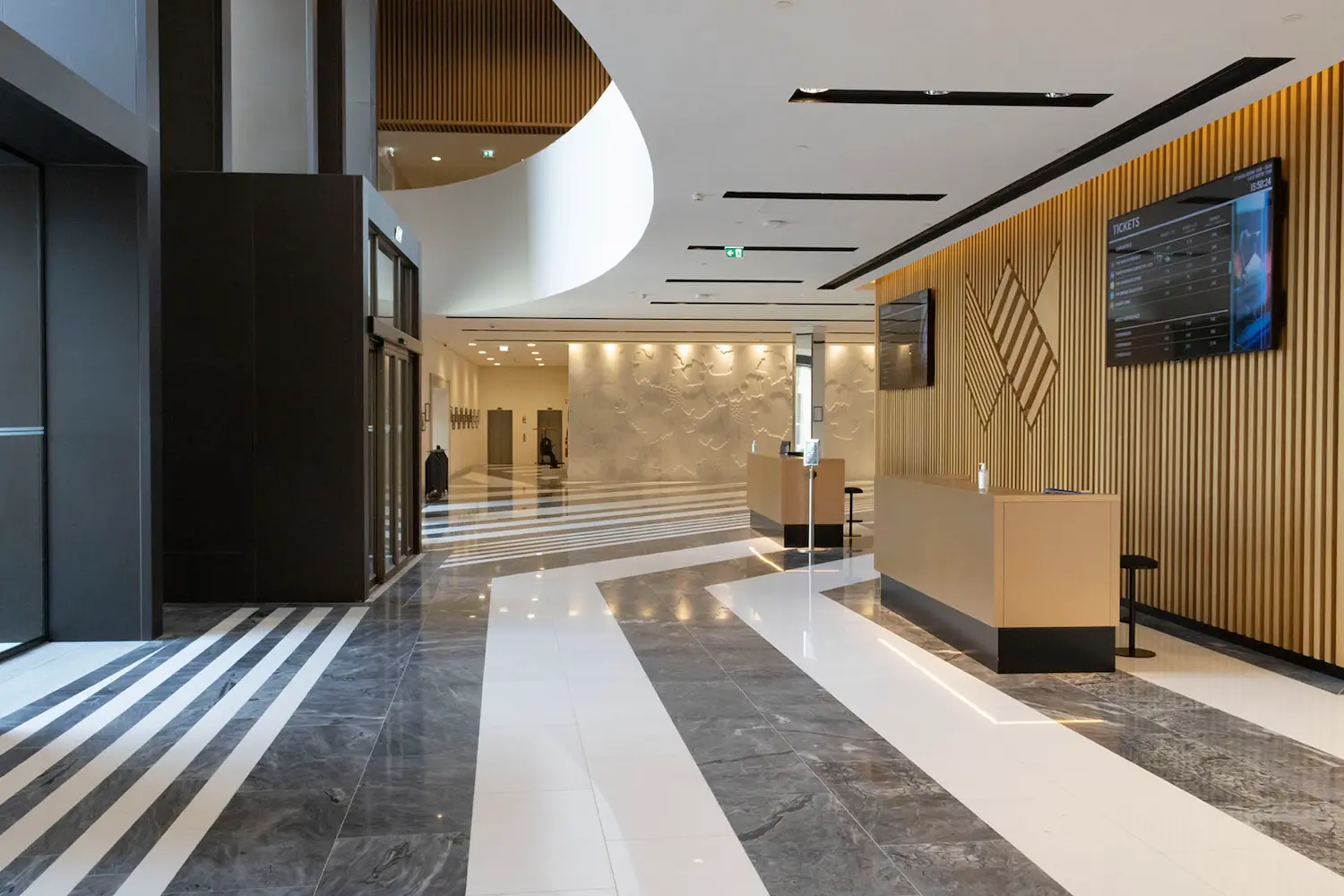 Interior flooring of the World of Wine development in Vila Nova de Gaia